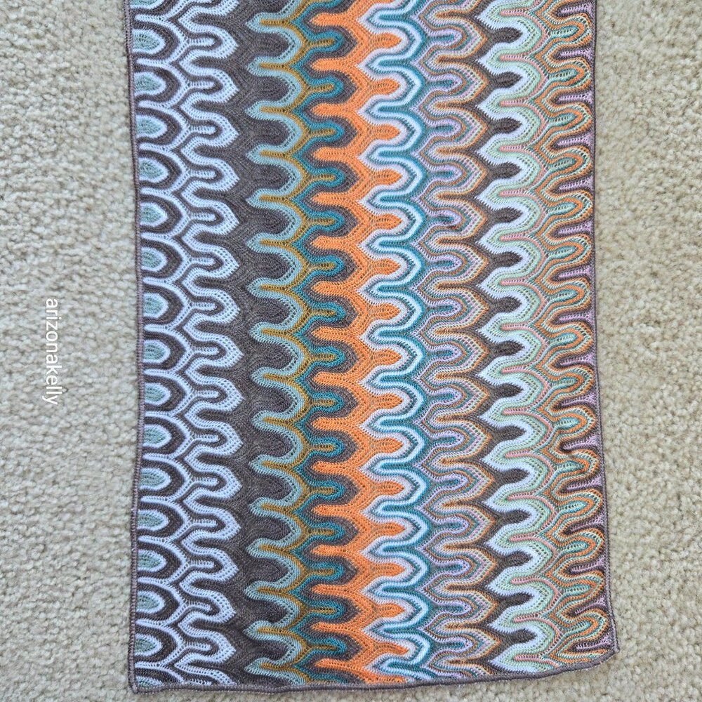 NWOT Missoni Crochet Open Weave Scarf - Picture 4 of 14